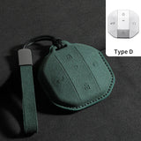Suede Car Key Case Shell For Jetour Freedom T1 Jetour Freedom T2 Traveller Remote Key Bag Case Fob Protection Keychain