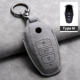 Car Key Cover For VW Volkswagen Touareg 2011-2018 Leather Car Key Case Cover For Touareg Car Interior Accessory | Car Key Cov