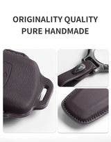 Leather Car Key Case Cover for Zeekr 7X Original Car Color Key Bag Cover Protection