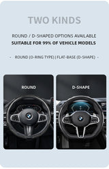 BMW Snap-On Carbon Fiber Sports Steering Wheel Cover
