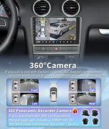 2K QLED Android 15 Head Unit for Audi A3 S3 RS3 2003–2013