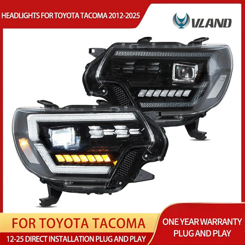 LED Projector Headlights for Toyota Tacoma 2012-2015 Headlight Assembly Vland
