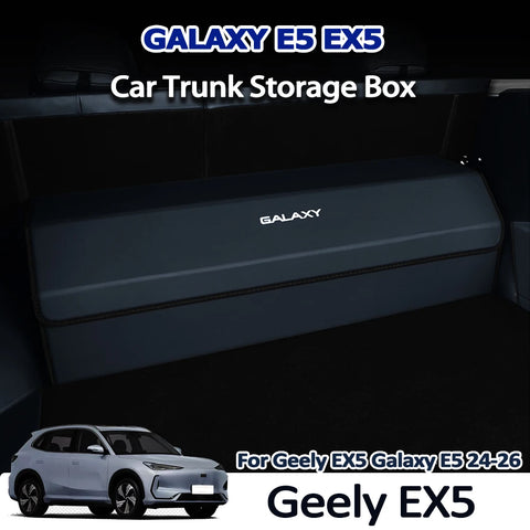 For Geely EX5 Galaxy E5 2024 2025 2026 Trunk Storage Box Car Boot Organizer Side Container Rear Cargo Accessories Car Interio