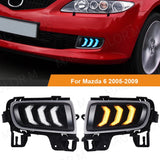 DRL LED Fog Lamp Turn Signal Light for Mazda 6 2005-2009 LED Ambient Light MAGIC COLORM