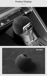 Made of Alcantara For Audi A3 Q2 S3 TT Sport Gear Shift Knob Boot Cover Decorative Trim Sticker Car Interior Tuning Accessorie