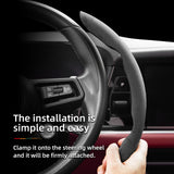Non-Slip Segmented Suede Wheel Cover Car Interior Accessory Hocasen