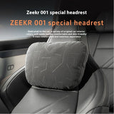 ZEEKR 001 Zeekr001 Car Headrest Waist Cushion Dupont Biological Fleece Suede Car Interior Accessory OEM