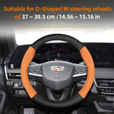 Matte Carbon Fiber Steering Wheel Cover for Cadillac