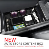 Lexus RX 2023 2024 Car Armrest Storage Box Center Console Organizer Tray Interior Accessories Stowing Tidying BLACK Armrest B