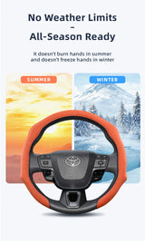 Premium Suede Snap-On Cover for Toyota Steering