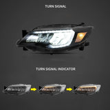 Headlights LED Reflective for Subaru Impreza 08-14 Car Interior Accessory Vland