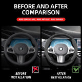 Suede Matte Carbon Fiber Cover for BMW Car Interior Accessory Hocasen