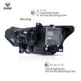 Full LED Headlights for Ford Mustang 2023-2026 LED Ambient Light Vland