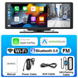 10inch Dashcam Wireless CarPlay Universal DVR