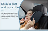 Ergonomic Car Side Sleep Pillow, Durable PVC Leather Memory Foam Headrest Pillow, All-Season Comfort Pillow for Travel Nappin