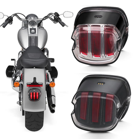 Black/Clear Led Taillight for Harley Davidson | Motorcycle Rear Brake Lights Motorcycle Accessory | LED Lights | Tail Light A