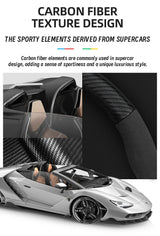 Carbon Fiber Suede Wheel Cover for Audi A4 B8 A5 S5 Car Interior Accessory Hocasen