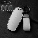 4 Button Aluminum Alloy Goatskin Car Key Case Cover for Nissan 4 Button Aluminum Alloy Car Key Case Cover OEM