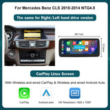 Wireless CarPlay Android Auto Display for Mercedes-Benz CLS