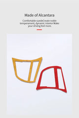 For BMW F20 F21 F30 F34 Steering Wheel Trim Frame Sticker Car Premium Interior Tuning Accessories Made of Alcantara Customiza