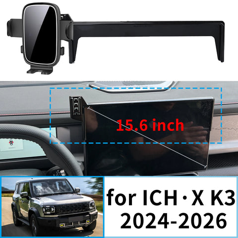 15W Magnetic Wireless Phone Mount for BAIC ICH-X K3 2024–2026 Car Phone Holder CATUSIKI