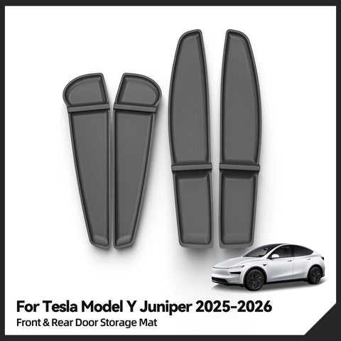 SMABEE for Tesla Model Y/YL Launch 2025 2026 Juniper Door Handle Storage Pad Front Rear Door Holder Tray Accessories Organize