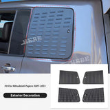 Aluminum Window Glass Trim for Mitsubishi Pajero 2007-2021 Car Interior Accessory HEBE