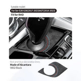 For BMW 5 Series G30 G38 6GT Center Console Gear Shift Panel Trim Sticker Car Premium Interior Accessories Made of Alcantara