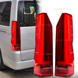 LED Tail Light Assembly Smoked for Toyota Hiace 2019 LED Ambient Light MAGIC COLORM Red Lens
