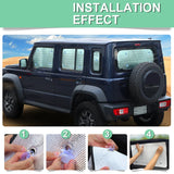 Aluminum Foil Window Visor for Suzuki Jimny 4-Door 2019+ Car Interior Accessory HEBE