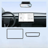 For Tesla Model 3 Highland Model Y Juniper Silicone Center Control Screen Protector Frame Protector Cover