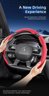 Split-Design Suede Steering Cover Universal Fit