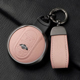 Goatskin Car Key Case Cover For BMW MINI Cooper ONE JCW Clubman Countryman