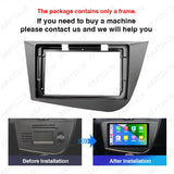 Car Radio Frame Bezel Mounting Trim for Seat Leon 2 Car Interior Accessory AKAMATE