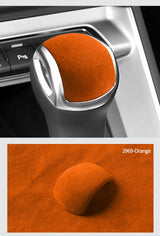 For Audi Q3 Q2 A1 Sport Gear Shift Knob Boot Decorative Trim Sticker Car Premium Interior Tuning Accessories Made of Alcantara