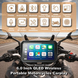 6-inch Motorcycle GPS CarPlay Navigation Universal Android Head Unit LBW