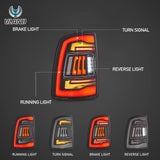 Vland LED Tail Lights Amber Signal for 09-18 Ram