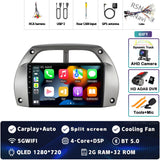 2K QLED Android Head Unit with CarPlay for Toyota RAV4 2000–2003