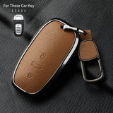 Leather Car Key Case Cover for Audi A1 A3 8V A4 B8 B9 A5 A6 C7 A7 A8 Q3 Q5 Q7 S4 S6 S7 S8 R8 TT Car Interior Accessory OEM
