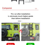Tailgate Ladder Alloy Protection for Suzuki Jimny 2019+ Car Interior Accessory HEBE