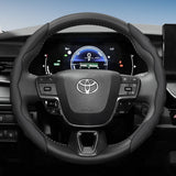 Sporty Wave-Shaped Leather Wheel Cover Toyota