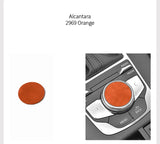 For Audi 8V A3 S3 (2014-2019) Sport Car Multimedia Knob Trim Sticker Cover Panel Made of Alcantara Interior Accessories