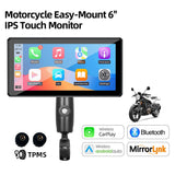 6 inch Wireless CarPlay GPS Screen for Motorcycles
