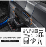 ABS Carbon Fiber Interior Trim for Ford F150 2015 Car Interior Accessory HEBE