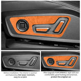 For Audi C8 A6 A7 S6 S7 (2019-2025) Made of Alcantara Seat Adjustment Buttons Panel Trim Sticker Car Interior Tuning Accessor