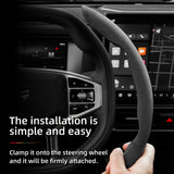 Snap-On Suede Steering Wheel Cover for Jetour X70 Car Interior Accessory Hocasen