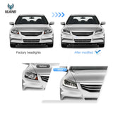 LED Projector Headlights for Honda Accord 2008-2012 LED Ambient Light VLAND