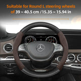 Suede Carbon Steering Wheel Cover for Mercedes