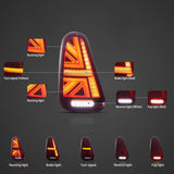 LED Tail Lights Sequential for Mini Cooper 2001-2006 LED Ambient Light Vland