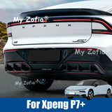 For Xpeng P7+ 2026 2027 Car Rear Spoiler Cover Modified Rear Lip Air Blade Diffuser Trim Frame Exterior Modification Accessor